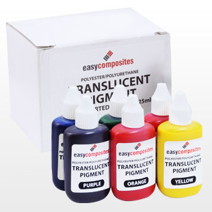 Translucent Tinting Pigments for Clear Casting Resin - 6 Colours