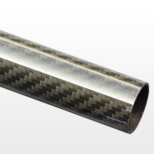 25mm(22mm) Woven Finish Carbon Fibre Tube