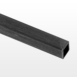 Pultruded Carbon Fibre Square Box Section 4mm (2.5mm) CFBOX-4-25